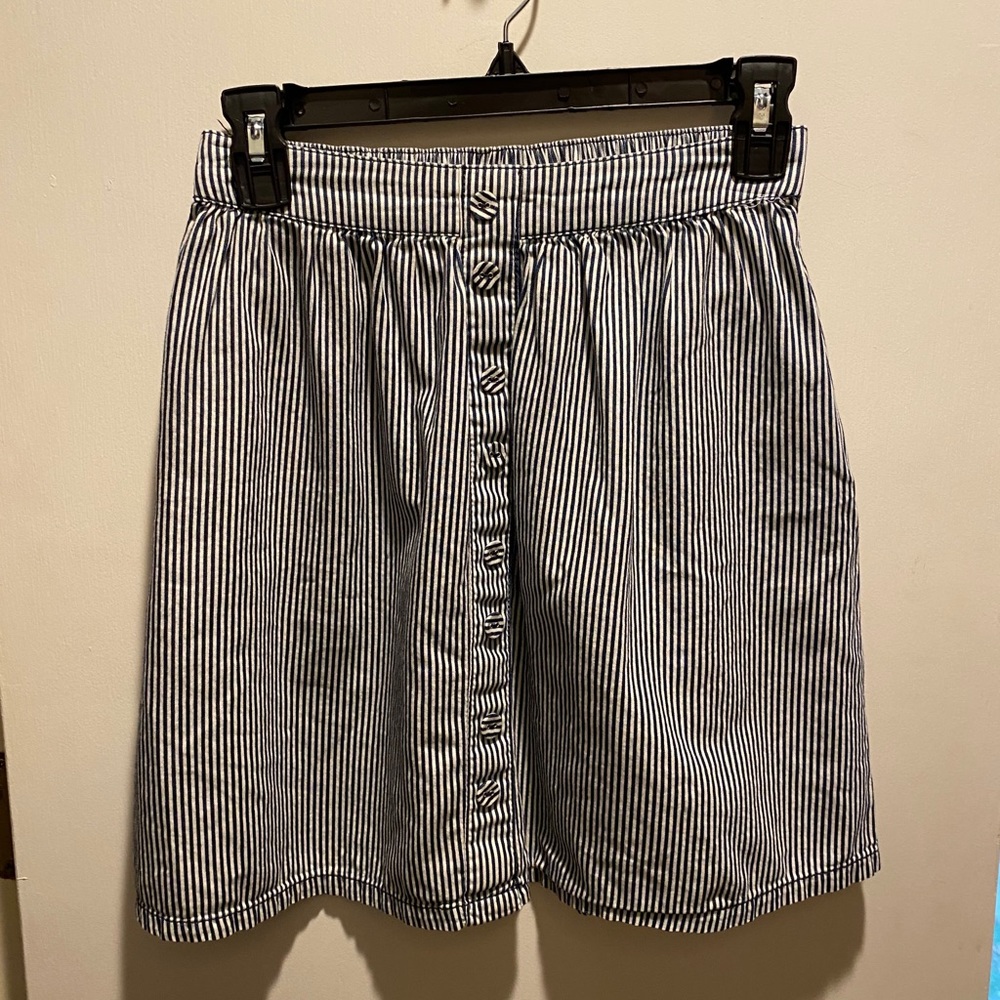 Striped button down skirt - Mossimo